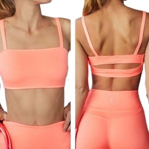 FP Movement by Free People Very Prairie Back Cutout Bra in Papyana Punch